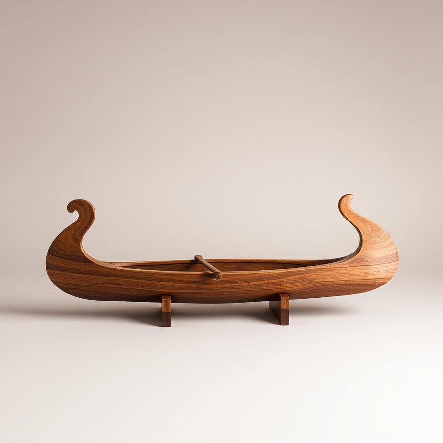 Hand Carved Chamorro Proa Model